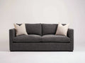 Zweisitzer Sofa Stoff 180 x 85 x 80 cm - Dunkelgraues Design mit weicher Polsterung - Modernes Sofa für Wohnzimmer und Ruhebereich