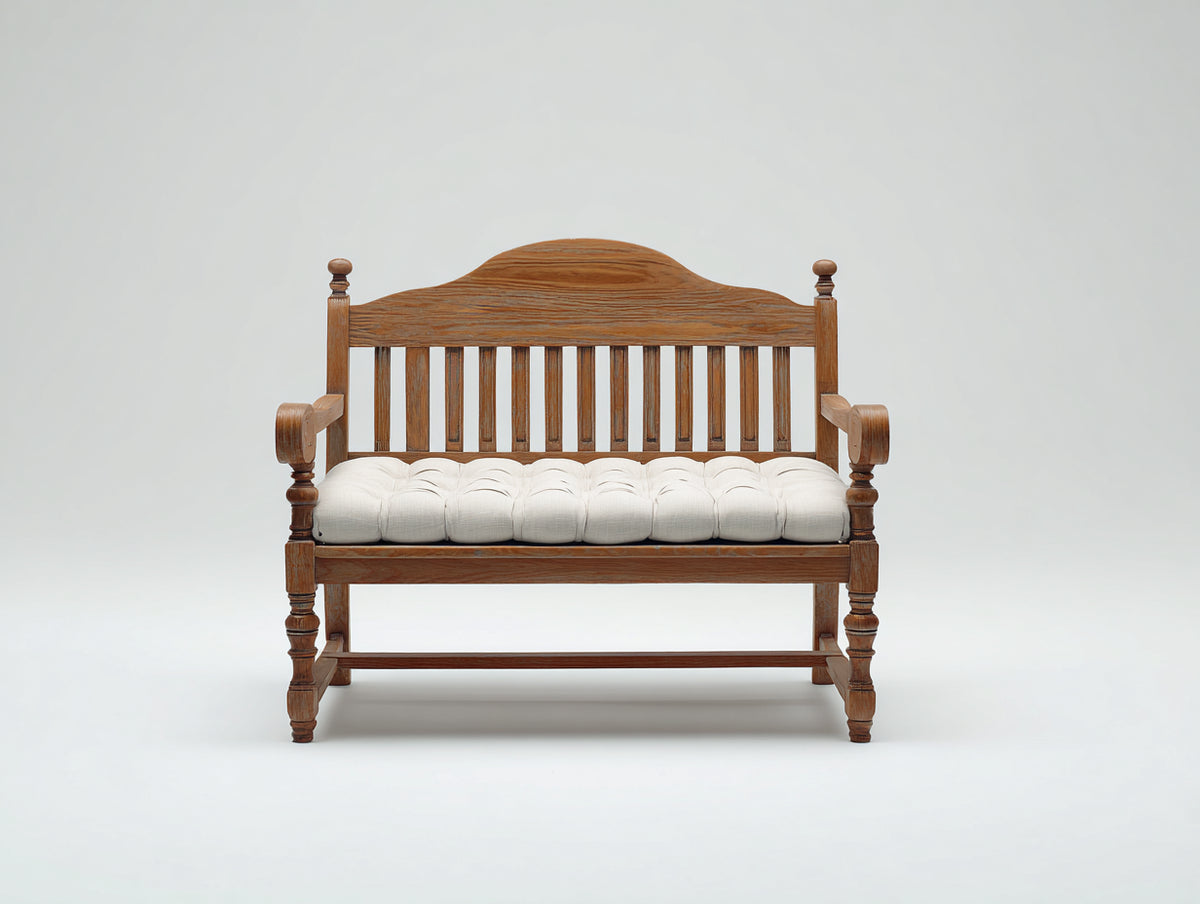 Gartenbank aus Holz 150 x 65 x 90 cm - Braun - Klassisches Design mit Rückenlehne für Garten und Terrasse