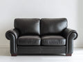 Zweisitzer Sofa aus Kunstleder 180 x 90 x 85 cm - Schwarz - Klassisches Design für Wohnzimmer