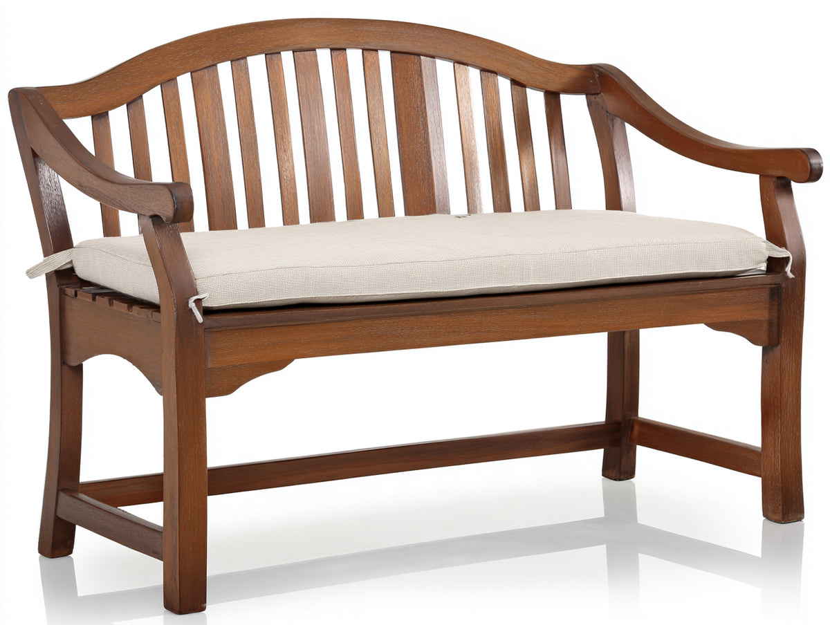 Gartenbank aus Holz 170 x 70 x 95 cm - Braun - Klassisches Design mit Armlehnen für Garten und Terrasse